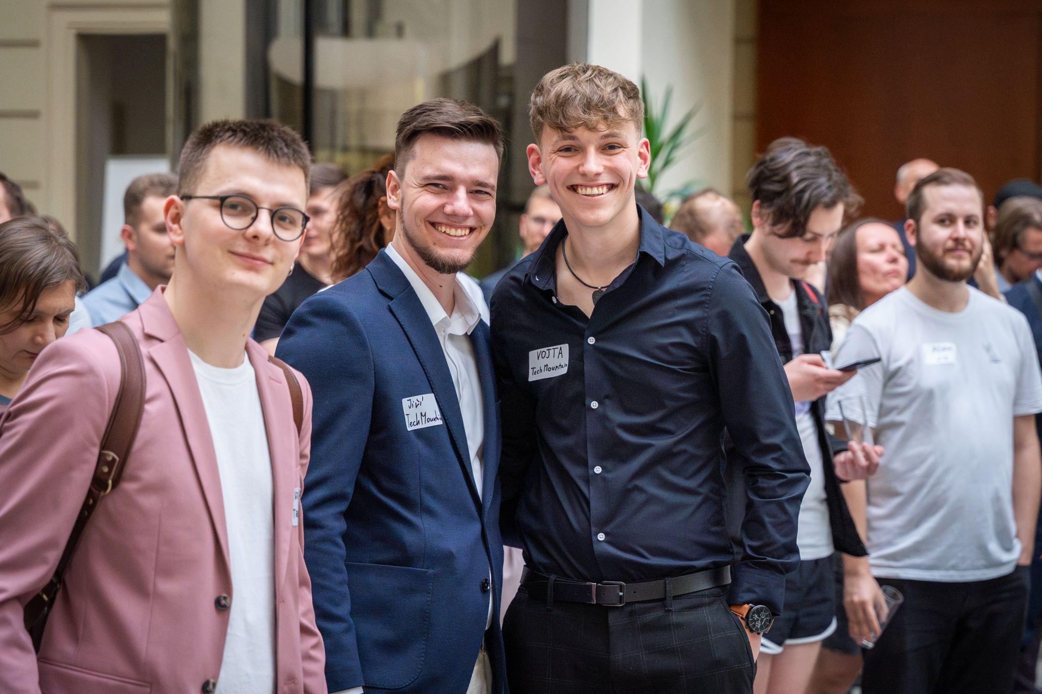 Founders at one of Brno's startup events